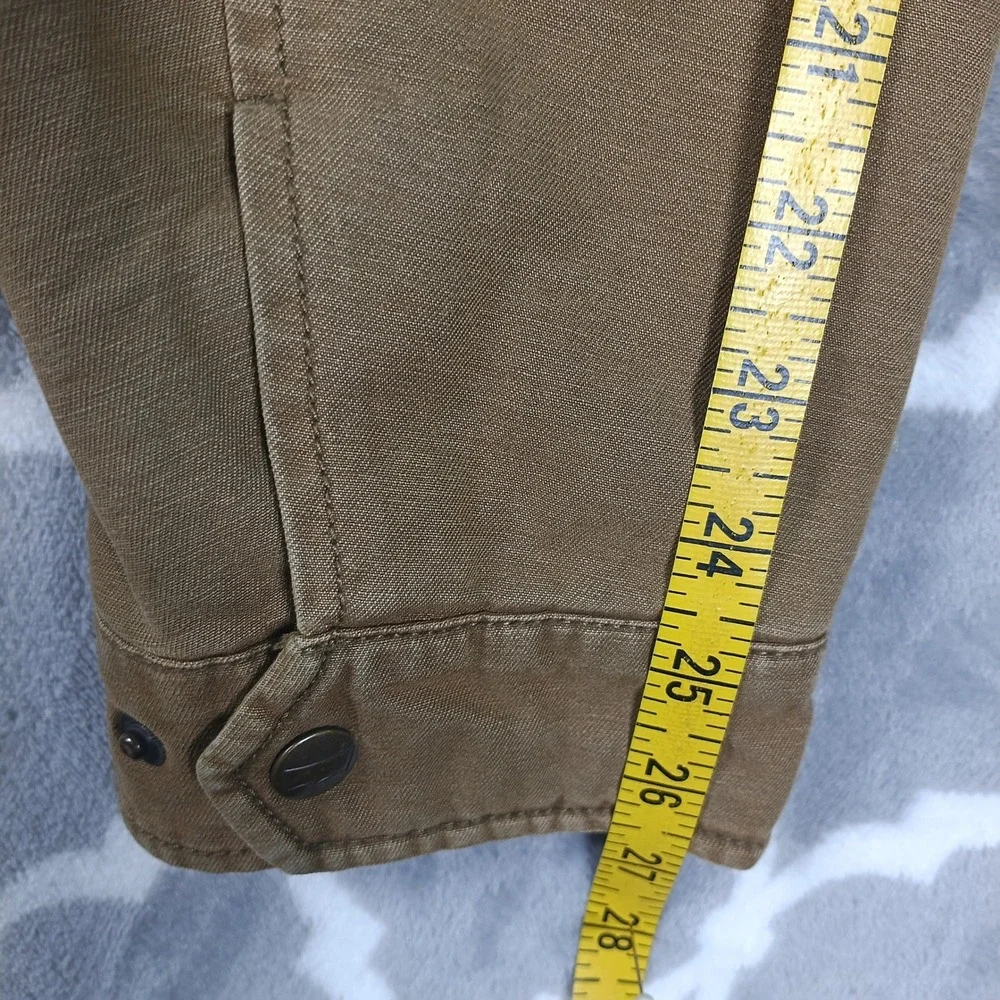 Levis Field Jacket Men Large Brown Rugged Heritage Canvas Quilt Lined Twill Coat